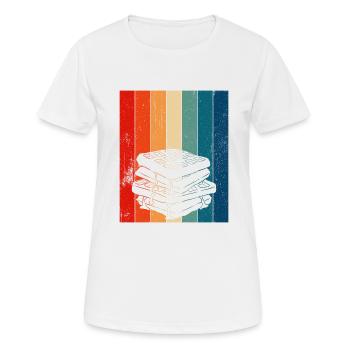 Waffle making waffle maker - Women's Breathable T-Shirt - white - Front - AI Model Female 172 dark (172cm)