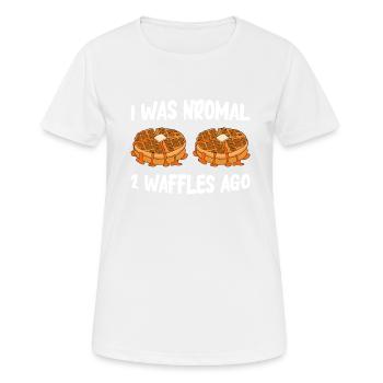 Waffle making waffle maker - Women's Breathable T-Shirt - white - Front - AI Model Female 172 dark (172cm)