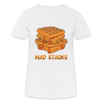 Waffle making waffle maker - Women's Breathable T-Shirt - white - Front - AI Model Female 172 dark (172cm)