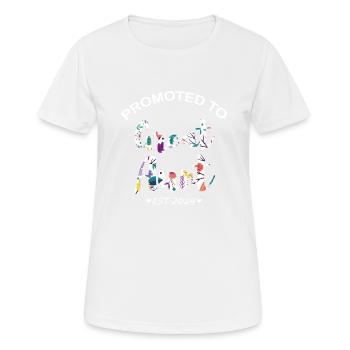 Promoted to Great Aunt Est 2024 - Women's Breathable T-Shirt - white - Front - AI Model Female 172 dark (172cm)