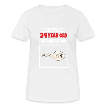 Spermie Hier Ist Ein Altes Bild Von Mir - Frauen T-Shirt atmungsaktiv - Weiß - Vorne - AI Model Female 172 dark (172cm)