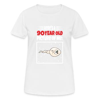 Spermie Hier Ist Ein Altes Bild Von Mir - Frauen T-Shirt atmungsaktiv - Weiß - Vorne - AI Model Female 172 dark (172cm)