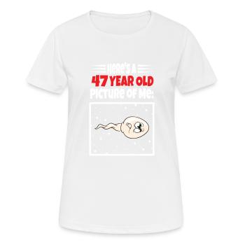 Spermie Hier Ist Ein Altes Bild Von Mir - Frauen T-Shirt atmungsaktiv - Weiß - Vorne - AI Model Female 172 dark (172cm)