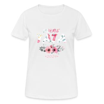 Promue Tata 2024 French Pregnancy Announcement - Women's Breathable T-Shirt - white - Front - AI Model Female 172 dark (172cm)