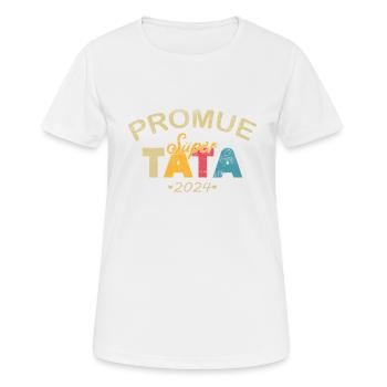 Promue Tata 2024 French Pregnancy Announcement - Women's Breathable T-Shirt - white - Front - AI Model Female 172 dark (172cm)