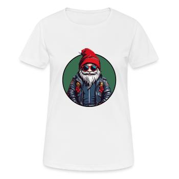 Cool Christmas Santa Claus Funny Christmas Santa - Women's Breathable T-Shirt - white - Front - AI Model Female 172 dark (172cm)