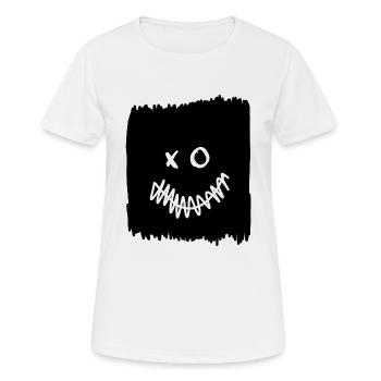 Joker - Frauen T-Shirt atmungsaktiv - Weiß - Vorne - AI Model Female 172 dark (172cm)