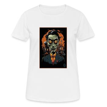 Dessin animé : Vampire attrayant, intelligent et brillant - T-shirt respirant Femme - blanc - Devant - AI Model Female 172 dark (172cm)