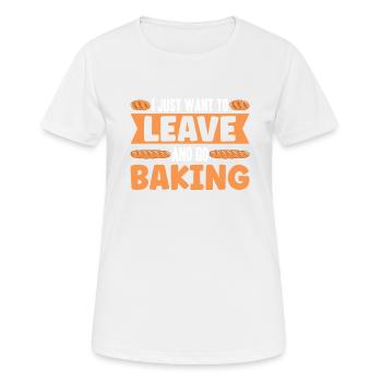 Baking Bread Bakery Bakery Bread Making - Women's Breathable T-Shirt - white - Front - AI Model Female 172 dark (172cm)