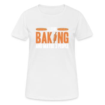 Baking Bread Bakery Bakery Bread Making - Women's Breathable T-Shirt - white - Front - AI Model Female 172 dark (172cm)