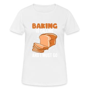 Baking Bread Bakery Bakery Bread Making - Women's Breathable T-Shirt - white - Front - AI Model Female 172 dark (172cm)