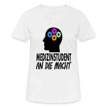 Medizinstudent Medizin studieren Geschenk - Frauen T-Shirt atmungsaktiv - Weiß - Vorne - AI Model Female 172 dark (172cm)