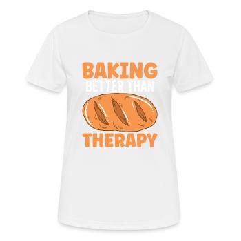 Baking Bread Bakery Bakery Bread Making - Women's Breathable T-Shirt - white - Front - AI Model Female 172 dark (172cm)