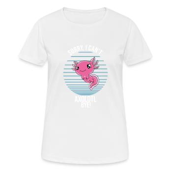 Lustiges Axolotl Süßes Axolotl - Frauen T-Shirt atmungsaktiv - Weiß - Vorne - AI Model Female 172 dark (172cm)
