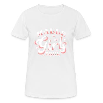 Visite des filles de Malle - T-shirt respirant Femme - blanc - Devant - AI Model Female 172 dark (172cm)