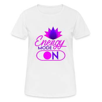 Chakra Guérison Holistique Mains Guérisseur Énergétique Reiki - T-shirt respirant Femme - blanc - Devant - AI Model Female 172 dark (172cm)