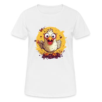 Chicken Chickens Chicken Owner Crazy Chicken - Women's Breathable T-Shirt - white - Front - AI Model Female 172 dark (172cm)