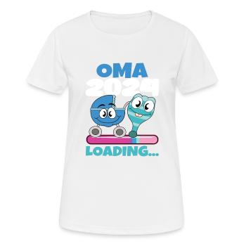 Granny 2024 Granny-to-be 2024 Loading - Women's Breathable T-Shirt - white - Front - AI Model Female 172 dark (172cm)