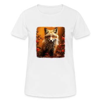 Foxes realistic fox - Women's Breathable T-Shirt - white - Front - AI Model Female 172 dark (172cm)