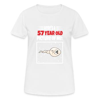 Spermie Hier Ist Ein Altes Bild Von Mir - Frauen T-Shirt atmungsaktiv - Weiß - Vorne - AI Model Female 172 dark (172cm)