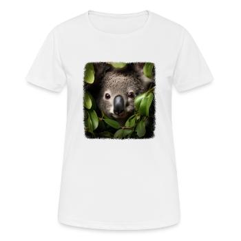 Koalas realistic Koala - Women's Breathable T-Shirt - white - Front - AI Model Female 172 dark (172cm)