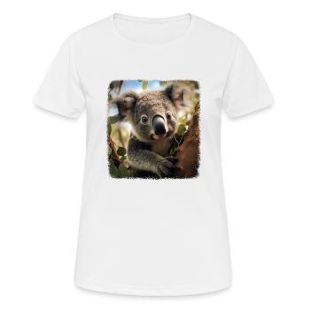 Koalas realistic Koala - Women's Breathable T-Shirt - white - Front - AI Model Female 172 dark (172cm)