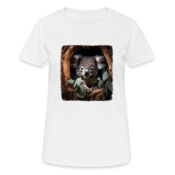 Koalas realistic Koala - Women's Breathable T-Shirt - white - Front - AI Model Female 172 dark (172cm)