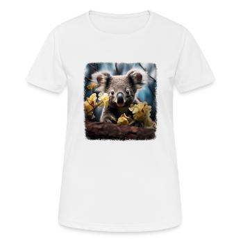 Koalas realistic Koala - Women's Breathable T-Shirt - white - Front - AI Model Female 172 dark (172cm)