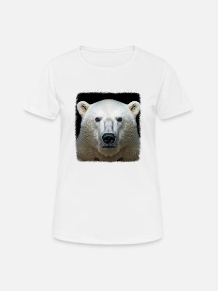 Eisbären realistic Eisbär - Frauen T-Shirt atmungsaktiv - Weiß