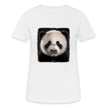 Panda's realistic panda - Women's Breathable T-Shirt - white - Front - AI Model Female 172 dark (172cm)