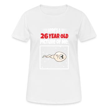 Spermie Hier Ist Ein Altes Bild Von Mir - Frauen T-Shirt atmungsaktiv - Weiß - Vorne - AI Model Female 172 dark (172cm)