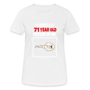 Spermie Hier Ist Ein Altes Bild Von Mir - Frauen T-Shirt atmungsaktiv - Weiß - Vorne - AI Model Female 172 dark (172cm)
