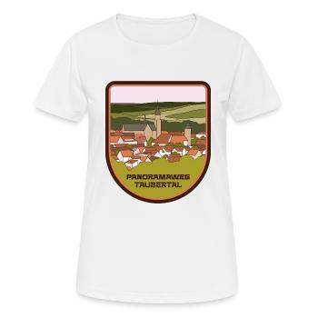 Sentier panoramique de la vallée de Tauber - T-shirt respirant Femme - blanc - Devant - AI Model Female 172 dark (172cm)