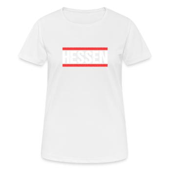 Hesse Hessin Hessen - Frauen T-Shirt atmungsaktiv - Weiß - Vorne - AI Model Female 172 dark (172cm)