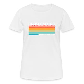 Brandenburger Brandenburgerin Brandenburg - Frauen T-Shirt atmungsaktiv - Weiß - Vorne - AI Model Female 172 dark (172cm)