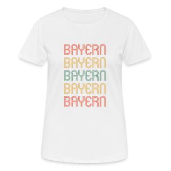 Bayer Bayerin Bayern - Frauen T-Shirt atmungsaktiv - Weiß - Vorne - AI Model Female 172 dark (172cm)
