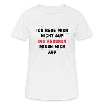 Gelassenheits-Spruch - Frauen T-Shirt atmungsaktiv - Weiß - Vorne - AI Model Female 172 dark (172cm)