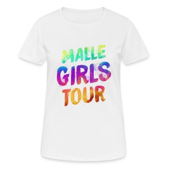 Visite des filles de Malle - T-shirt respirant Femme - blanc - Devant - AI Model Female 172 dark (172cm)