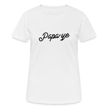 Papa-ye Chic - T-shirt respirant Femme - blanc - Devant - AI Model Female 172 dark (172cm)