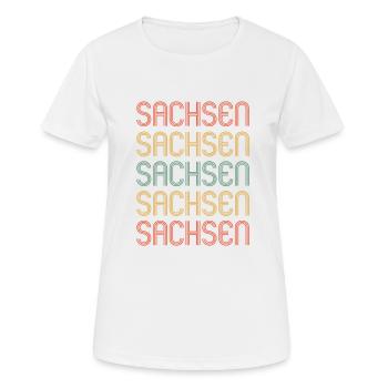 Saxon Saxon Saxony - T-shirt respirant Femme - blanc - Devant - AI Model Female 172 dark (172cm)