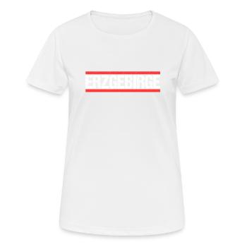 Erzgebirge - Frauen T-Shirt atmungsaktiv - Weiß - Vorne - AI Model Female 172 dark (172cm)