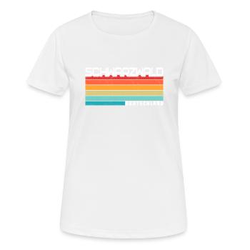 Forêt-Noire - T-shirt respirant Femme - blanc - Devant - AI Model Female 172 dark (172cm)