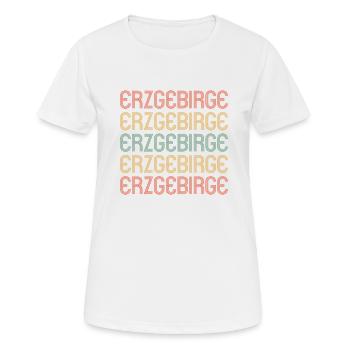 Erzgebirge - Frauen T-Shirt atmungsaktiv - Weiß - Vorne - AI Model Female 172 dark (172cm)