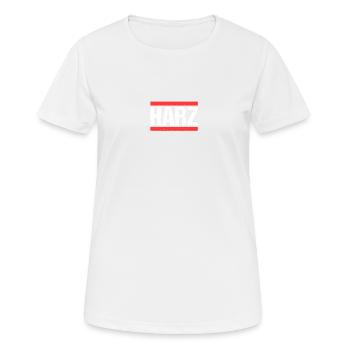 Harz - Frauen T-Shirt atmungsaktiv - Weiß - Vorne - AI Model Female 172 dark (172cm)