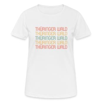 Forêt de Thuringe - T-shirt respirant Femme - blanc - Devant - AI Model Female 172 dark (172cm)