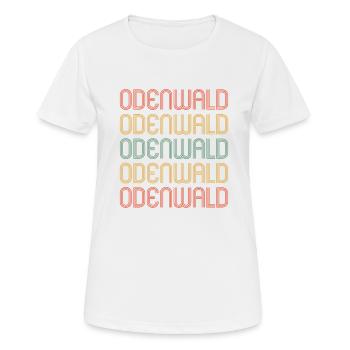 Odenwald - Frauen T-Shirt atmungsaktiv - Weiß - Vorne - AI Model Female 172 dark (172cm)