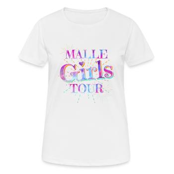 Malle Girls Tour - Frauen T-Shirt atmungsaktiv - Weiß - Vorne - AI Model Female 172 dark (172cm)