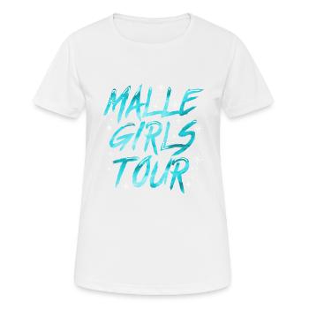 Malle Girls Tour - Frauen T-Shirt atmungsaktiv - Weiß - Vorne - AI Model Female 172 dark (172cm)