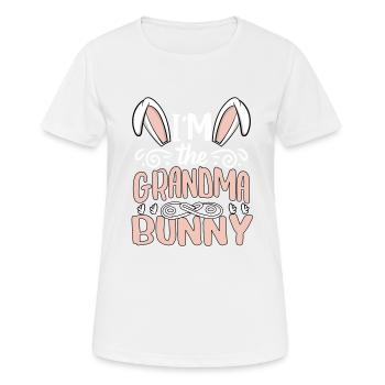 Je suis la grand-mère lapin - T-shirt respirant Femme - blanc - Devant - AI Model Female 172 dark (172cm)
