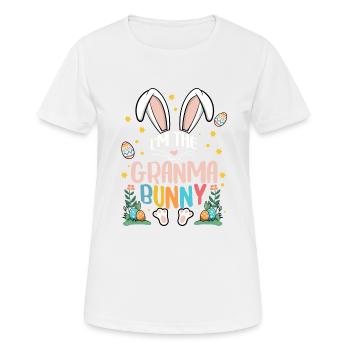 Je suis la grand-mère lapin - T-shirt respirant Femme - blanc - Devant - AI Model Female 172 dark (172cm)